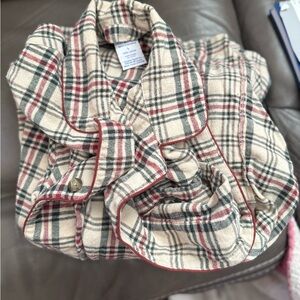 Fruit of the Loom Plaid Shirt - Red, Green, Cream